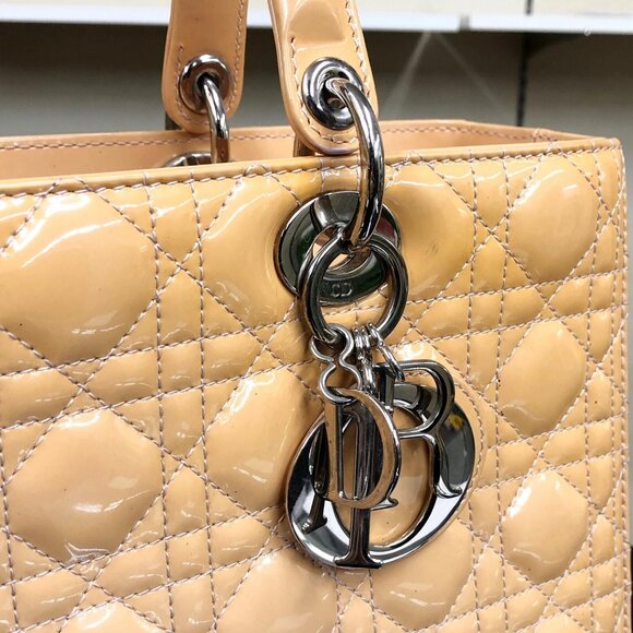 Christian Dior Cannage Lady Dior Patent Leather Tote Bag jp983-110425 - Picture 3 of 16